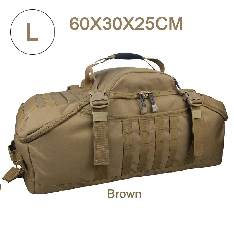 LQARMY Outdoor MOLLE Tactical Backpack for Hiking and Camping