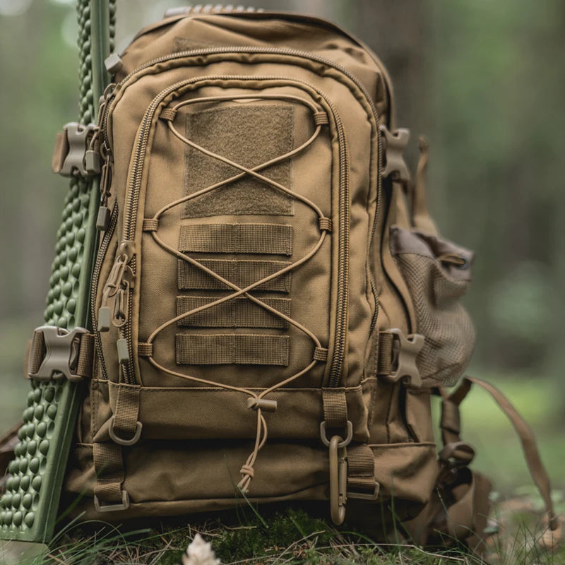 LQARMY Nylon Tactical Backpack Outdoor Rucksack For Hiking Travel