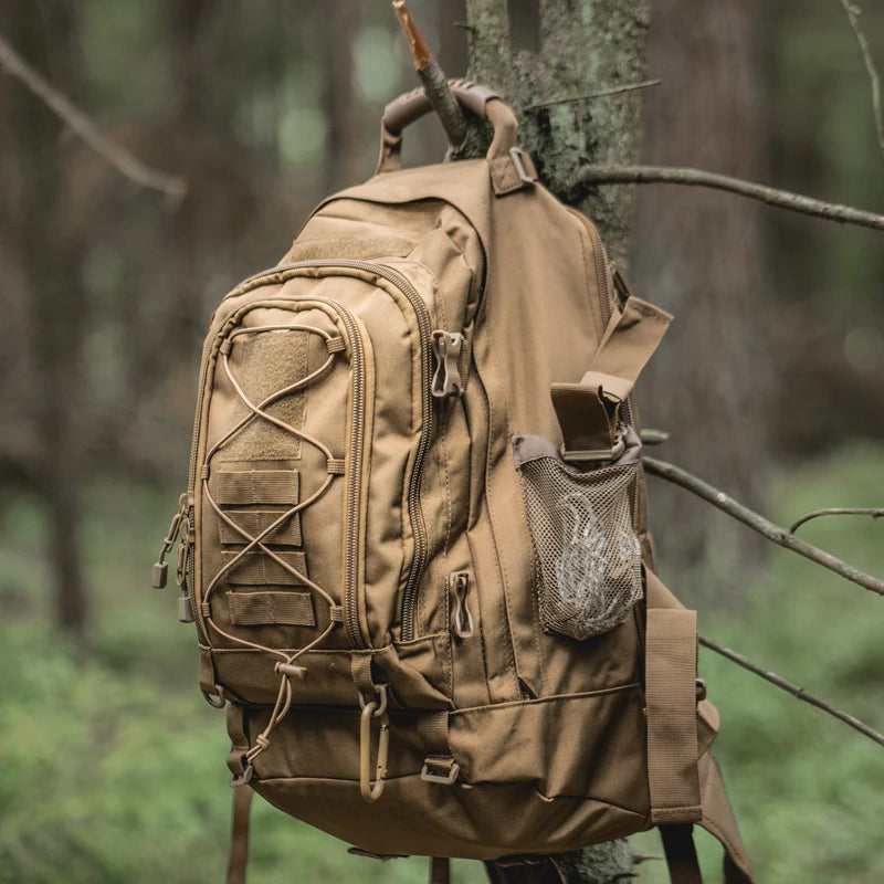 LQARMY Nylon Tactical Backpack Outdoor Rucksack For Hiking Travel