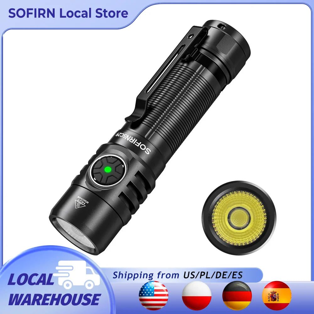 Sofirn SC29 3000 Lumens Rechargeable EDC Flashlight XHP50B LED