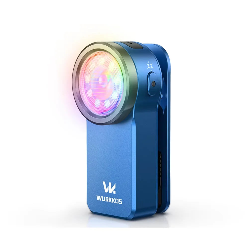 Wurkkos HD03 USB C Rechargeable Mini Clip Light RGB Magnet