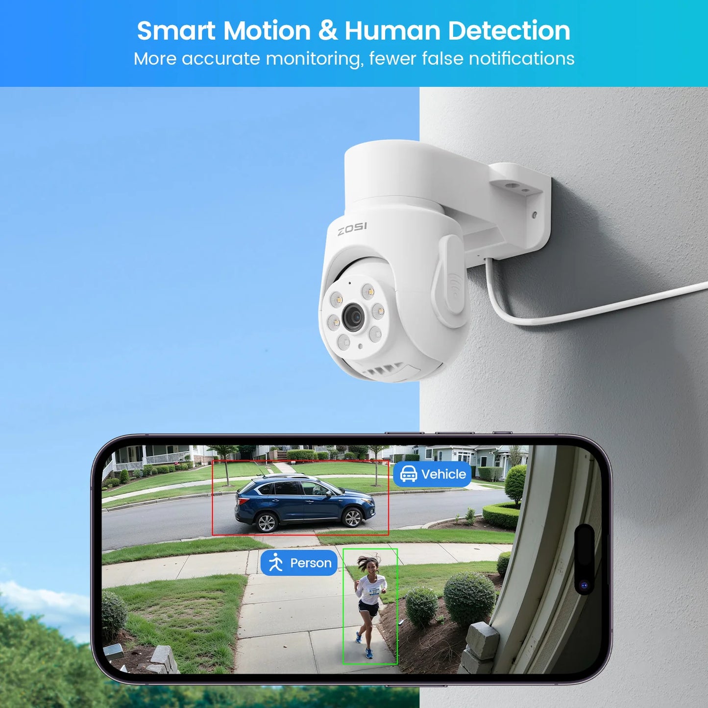 ZOSI 8CH 5MP WiFi 6 Security Camera System With LCD
