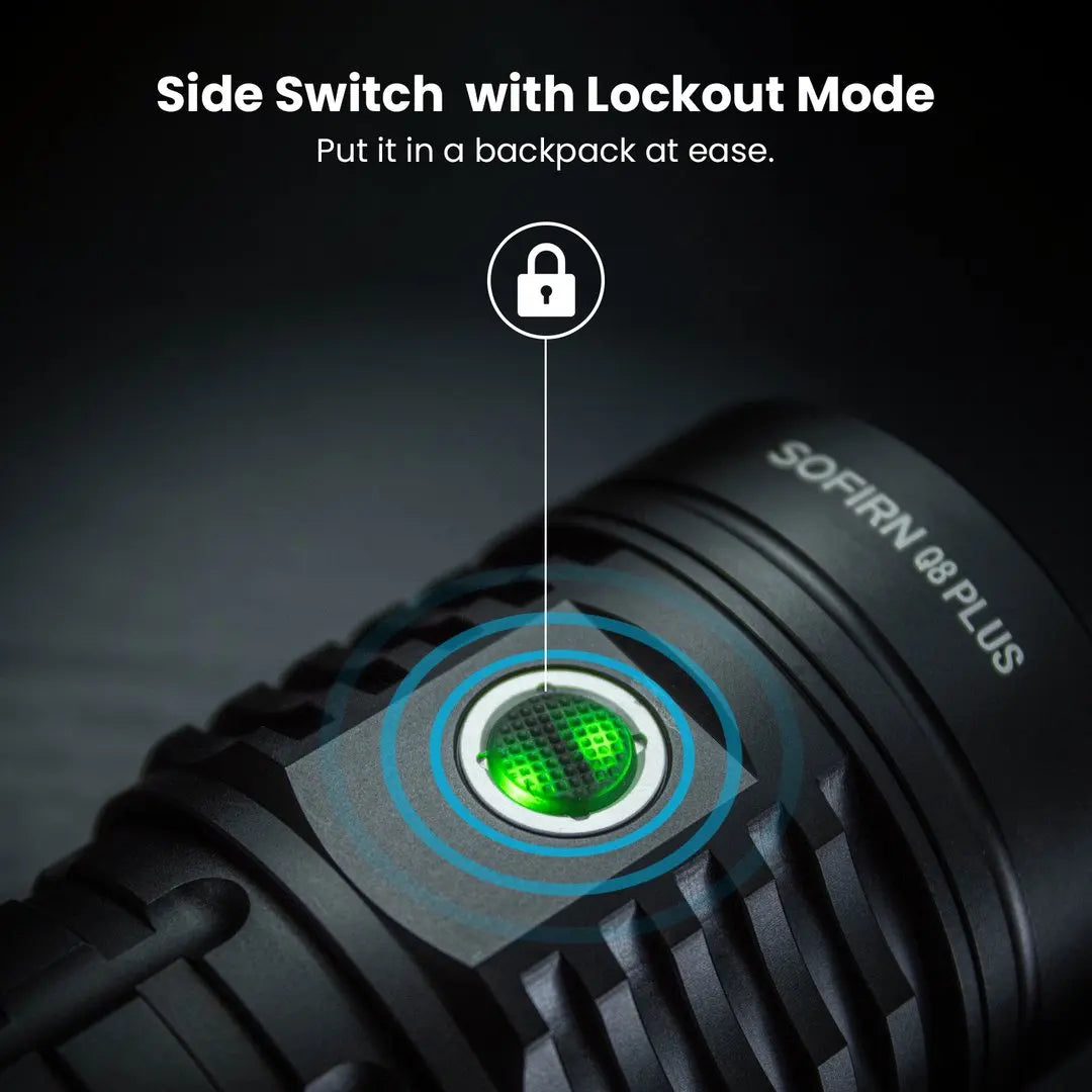 Sofirn Q8 Plus 16000lm USB C Rechargeable LED Flashlight Anduril2