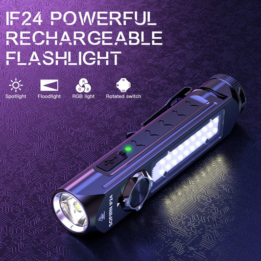 Sofirn IF24 RGB Flashlight 2000Lm 18650 Rechargeable