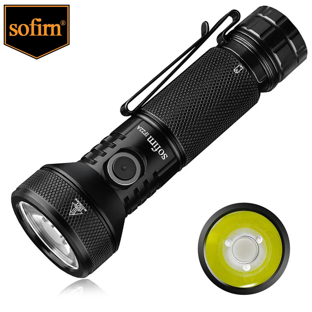 Sofirn IF22A TIR Optics 2100lm LED Flashlight Rechargeable USB C