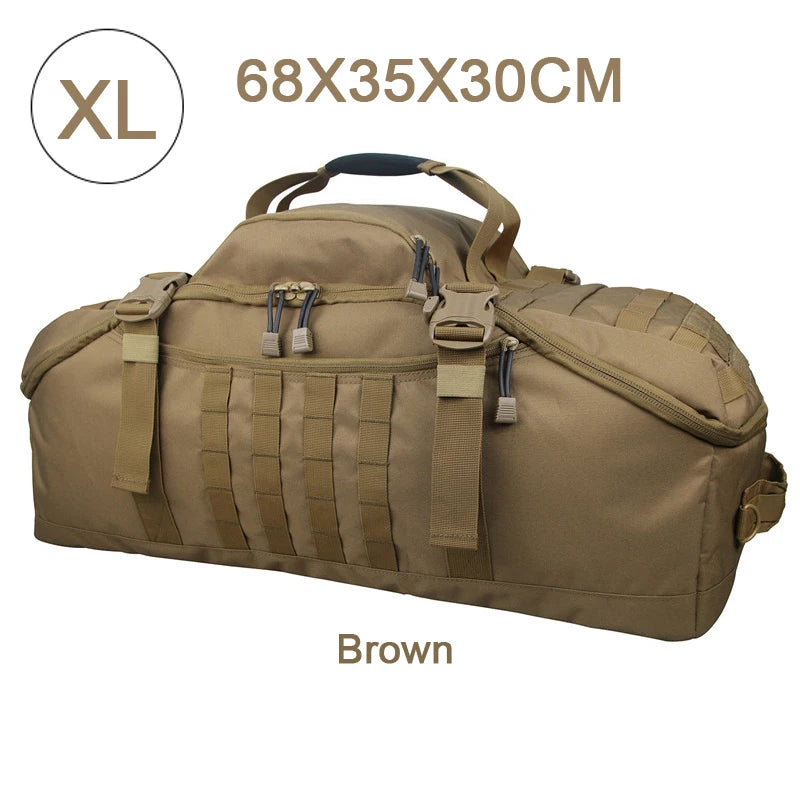 LQARMY Outdoor MOLLE Tactical Backpack for Hiking and Camping