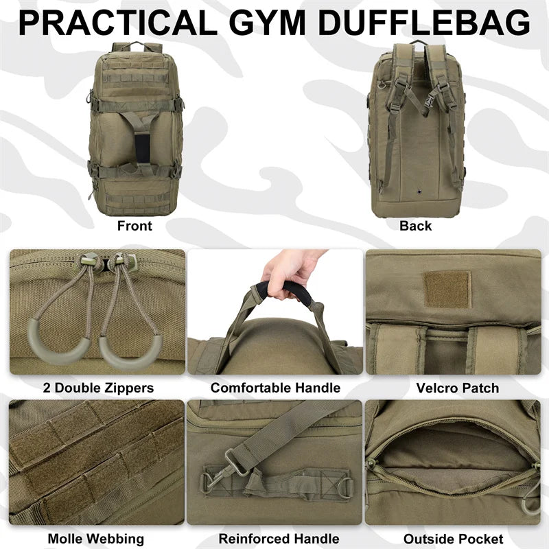 LQARMY Outdoor Molle Tactical Backpack For Hiking Camping