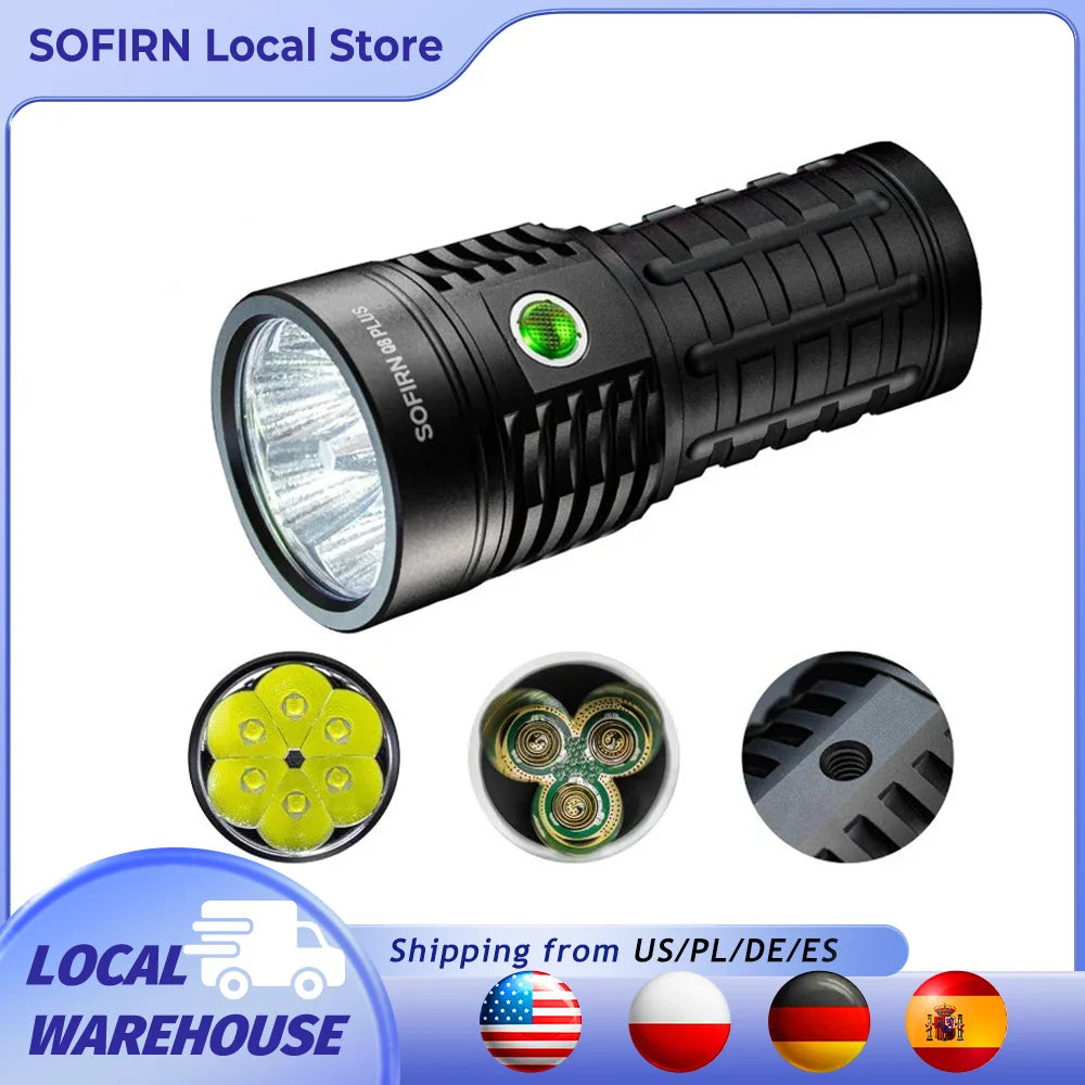 Sofirn Q8 Plus 16000lm USB C Rechargeable LED Flashlight Anduril2