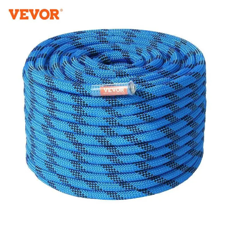 VEVOR Static Climbing Rope 32 kN Breaking Strength With Hooks