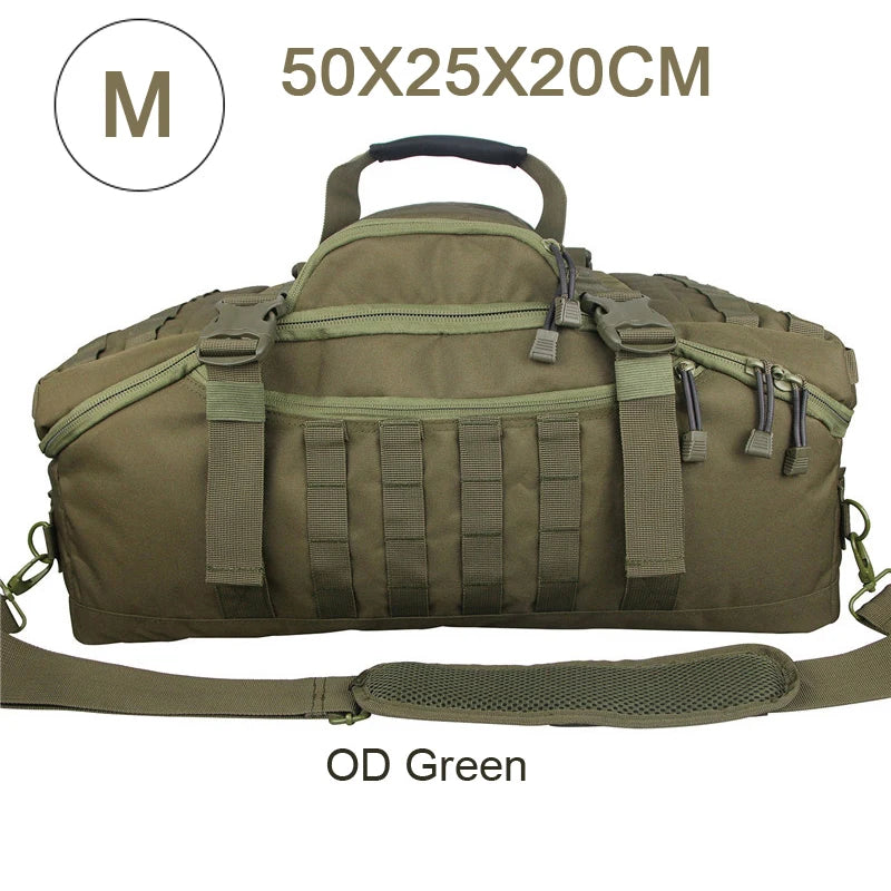LQARMY Outdoor MOLLE Tactical Backpack for Hiking and Camping