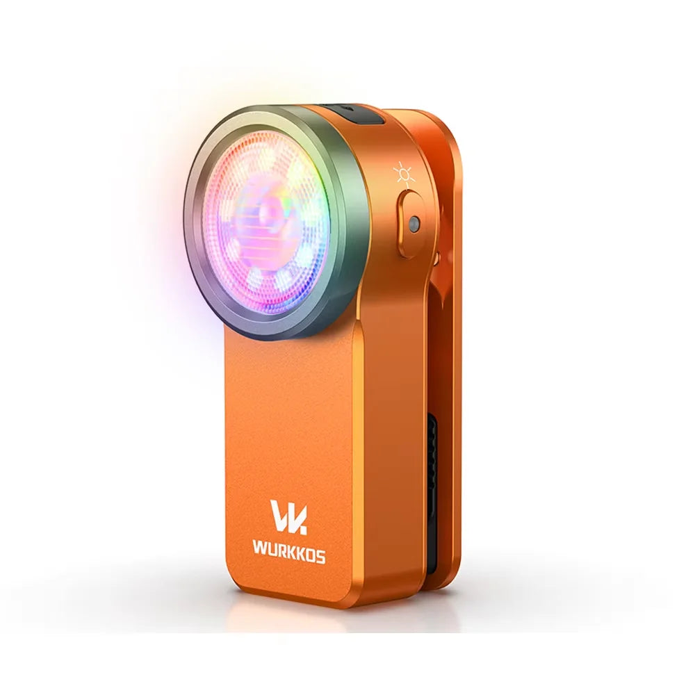 Wurkkos HD03 USB C Rechargeable Mini Clip Light RGB Magnet